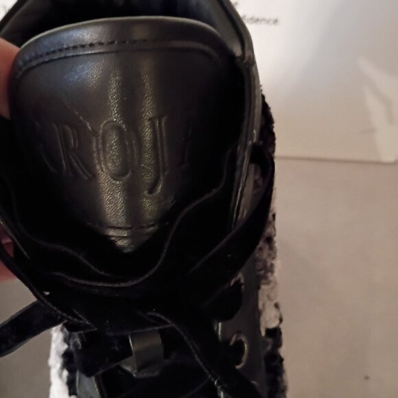 KROJAY  ONYX BLACK, WHITE, GREY WOMEN'S BOOT NEW With Tag and Box Size 10 - Picture 6 of 13